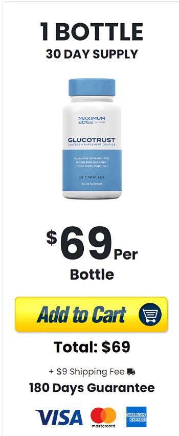 Buy 1 bottle of GlucoTrust from the official website
